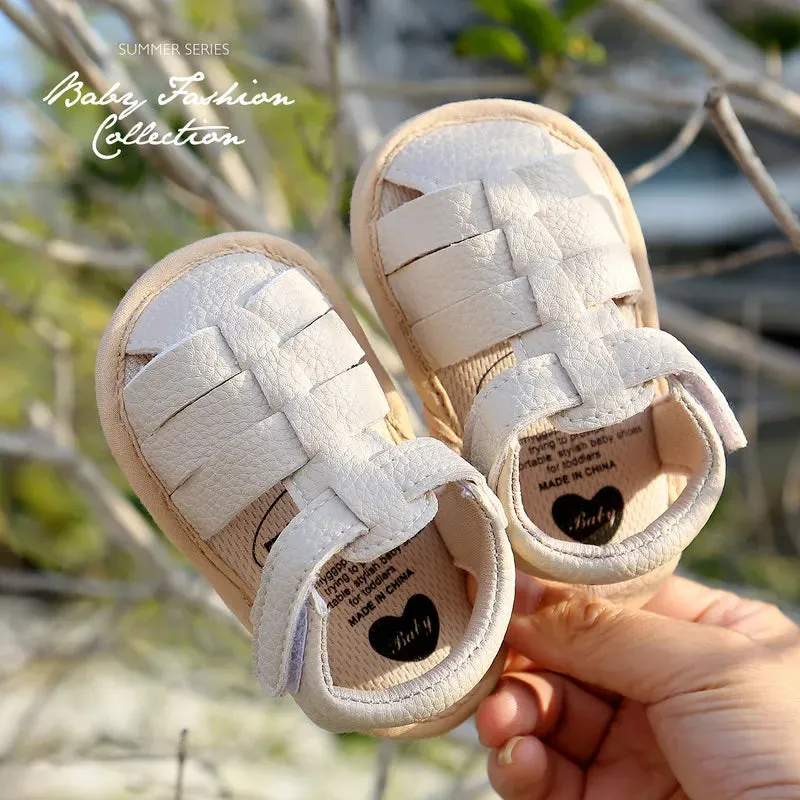 Baby Girl Summer Baby Girl Shoes Toddler Flats Sandals Soft Rubber Sole Anti-Slip Shoes - BGSD50785
