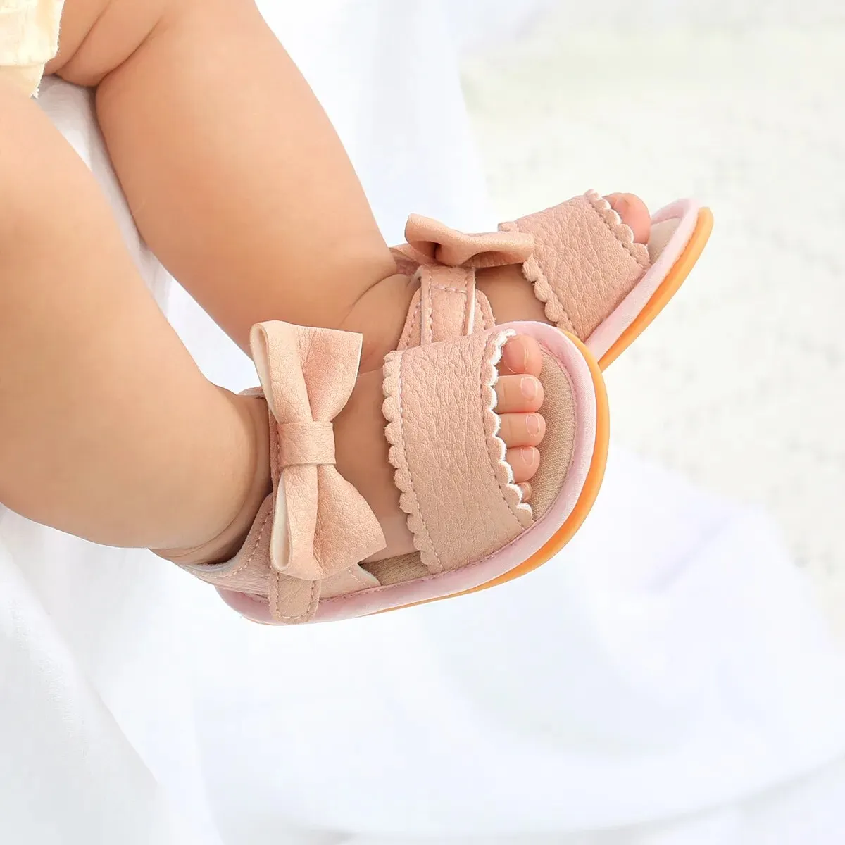 Baby Girl Summer Baby Girl Shoes Toddler Flats Sandals Soft Rubber Sole Anti-Slip Shoes - BGSD50785