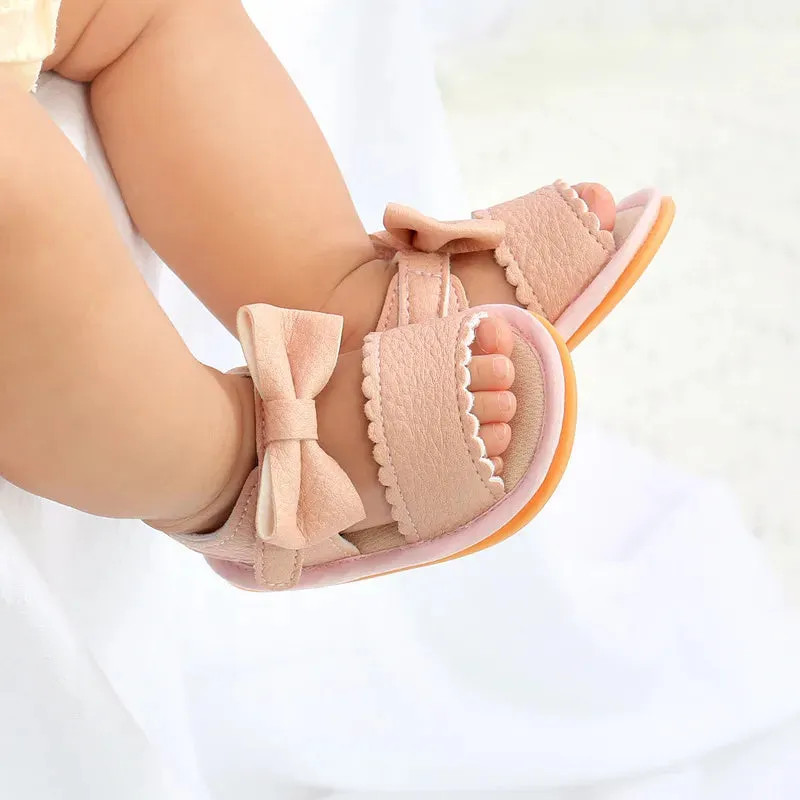 Baby Girl Summer Baby Girl Shoes Toddler Flats Sandals Soft Rubber Sole Anti-Slip Shoes - BGSD50785