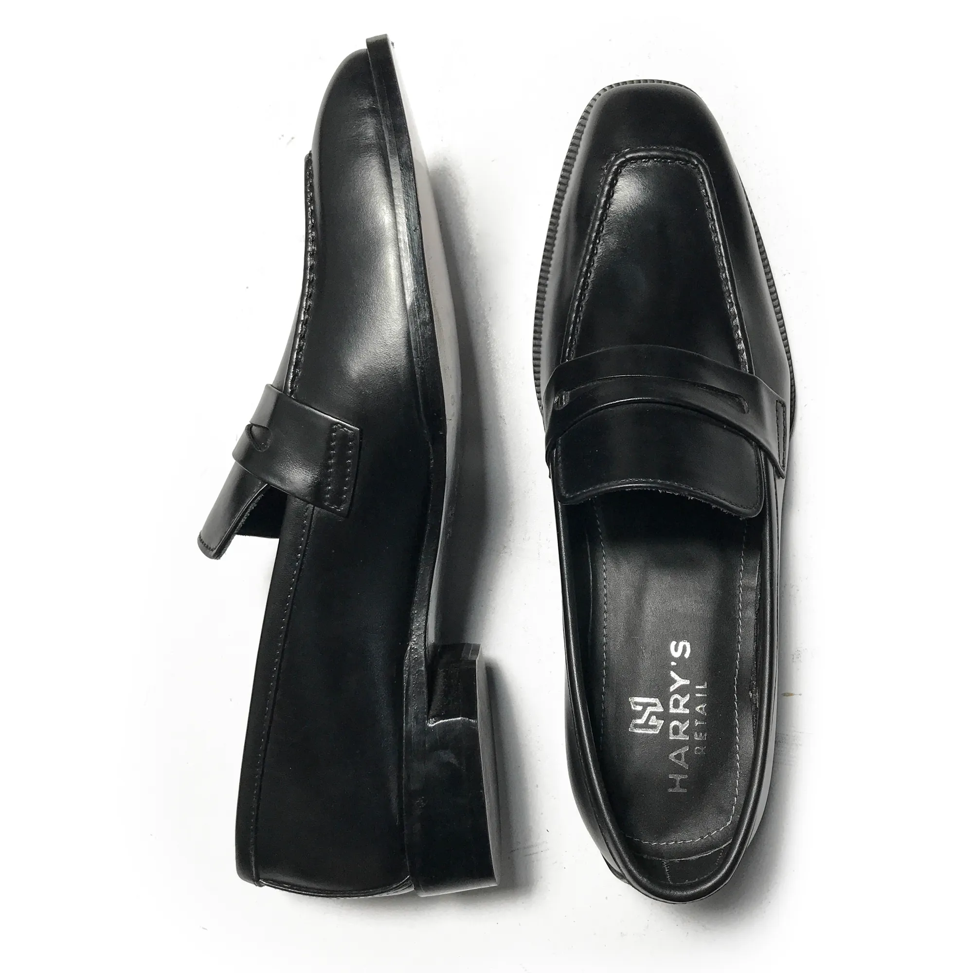BASIC BLACK SLIP-ONS
