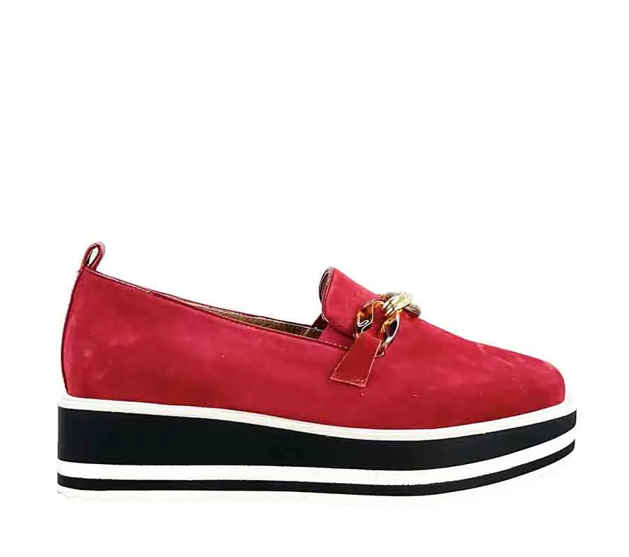 BRESLEY SKEETER RED SUEDE