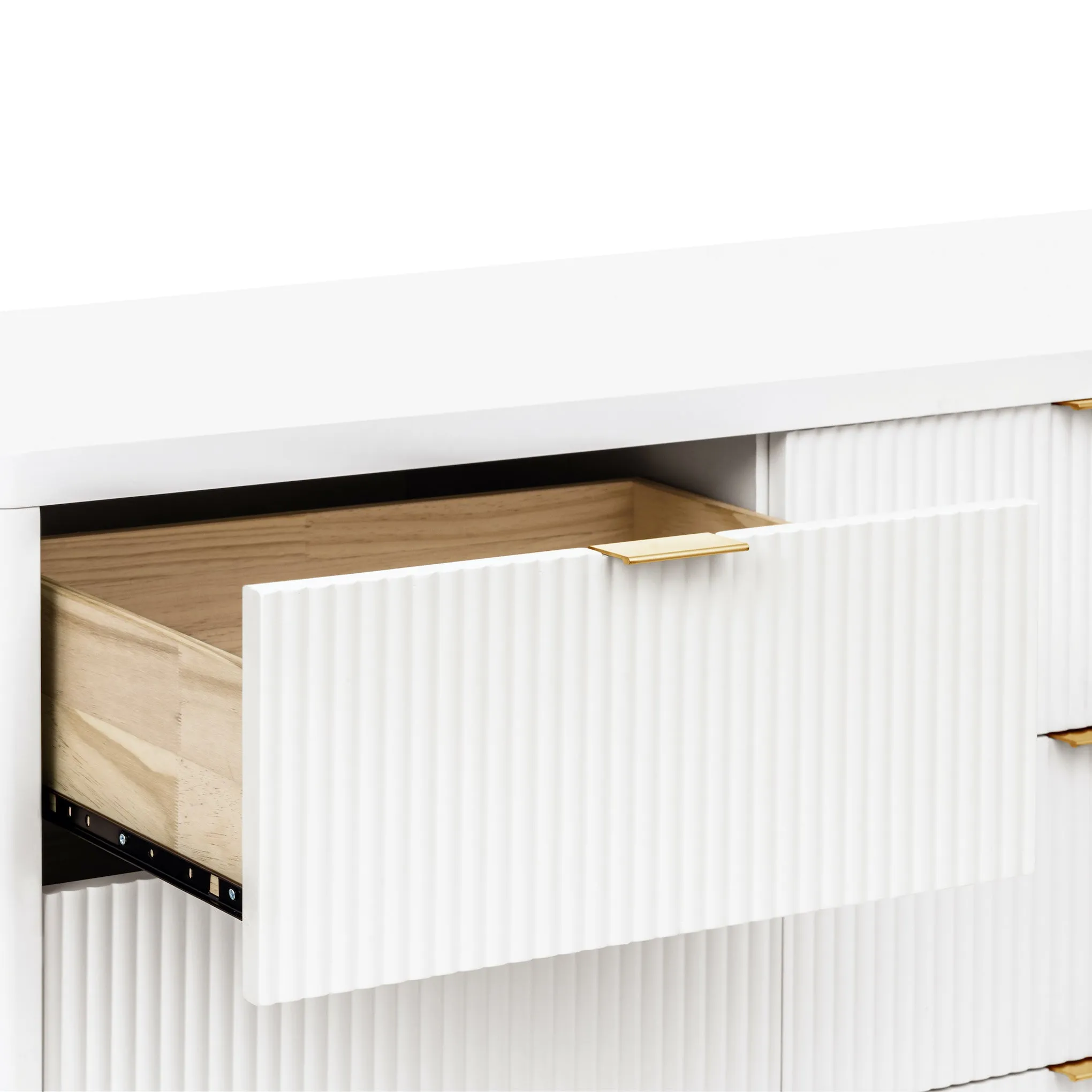 Brimsley Tambour 6-Drawer Assembled Dresser