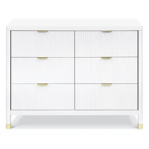 Brimsley Tambour 6-Drawer Assembled Dresser