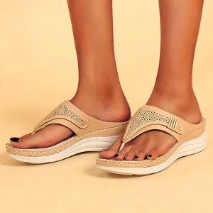 Cilool summerWedge slippers women shoes