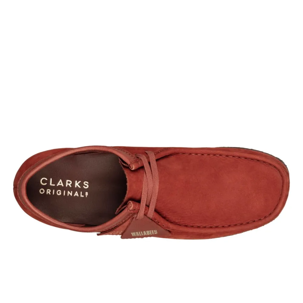 Clarks Originals Wallabee Low Men's Burgundy Nubuck Suede 26162550