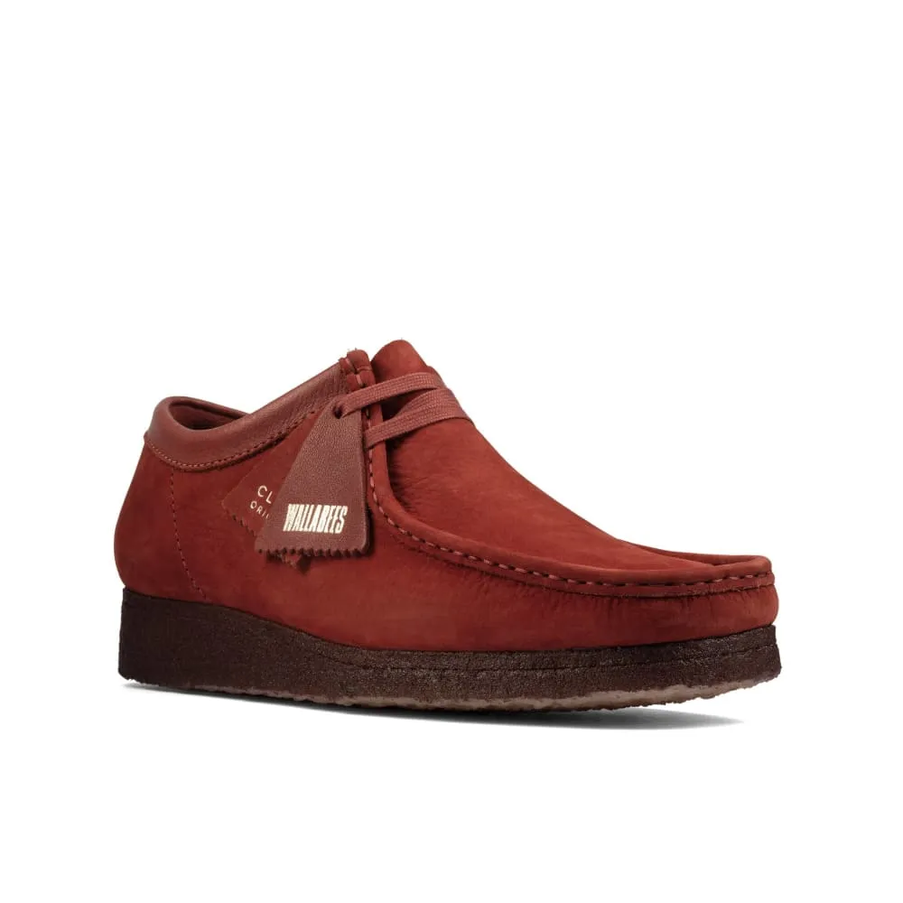 Clarks Originals Wallabee Low Men's Burgundy Nubuck Suede 26162550
