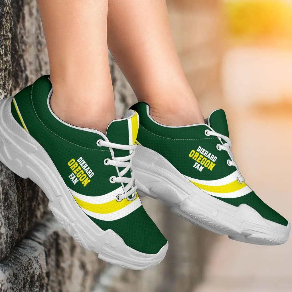 Diehard Oregon Fan Chunky Sneakers Walking Shoes