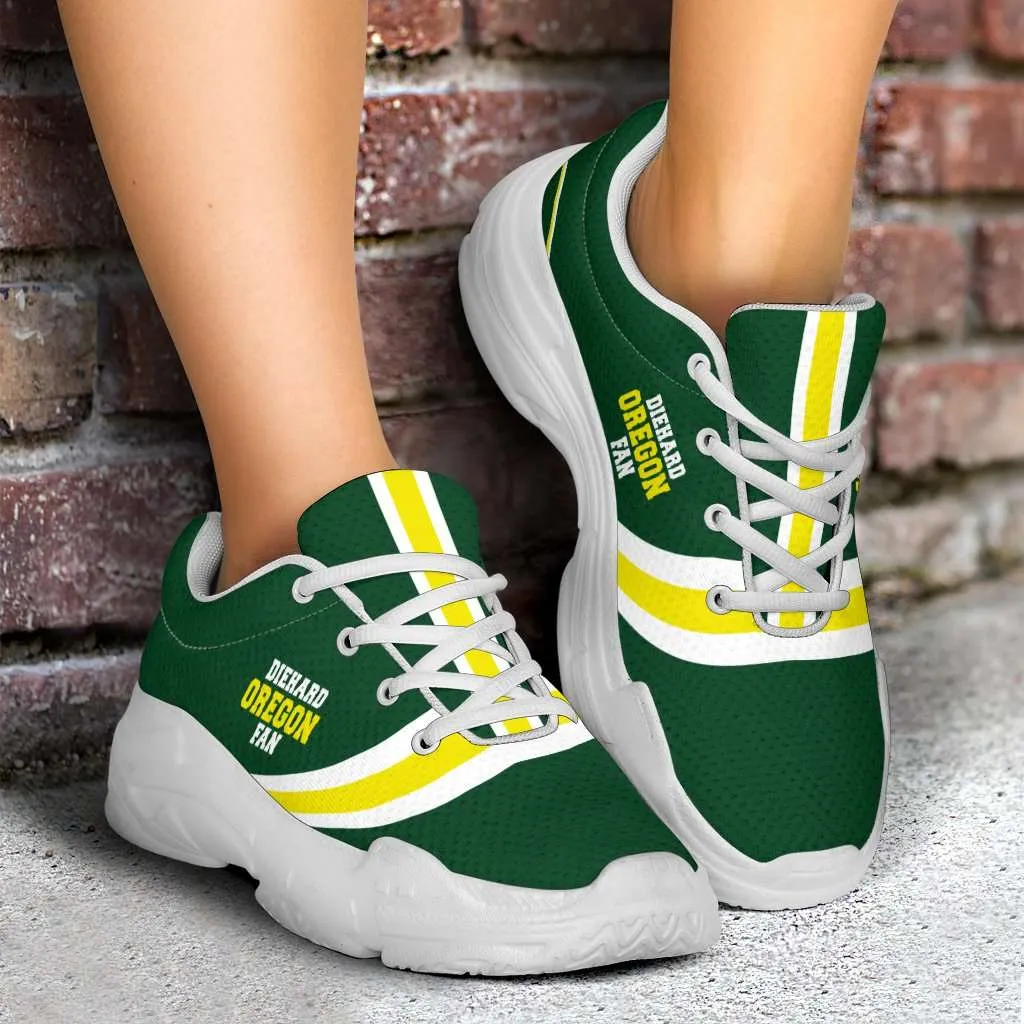 Diehard Oregon Fan Chunky Sneakers Walking Shoes