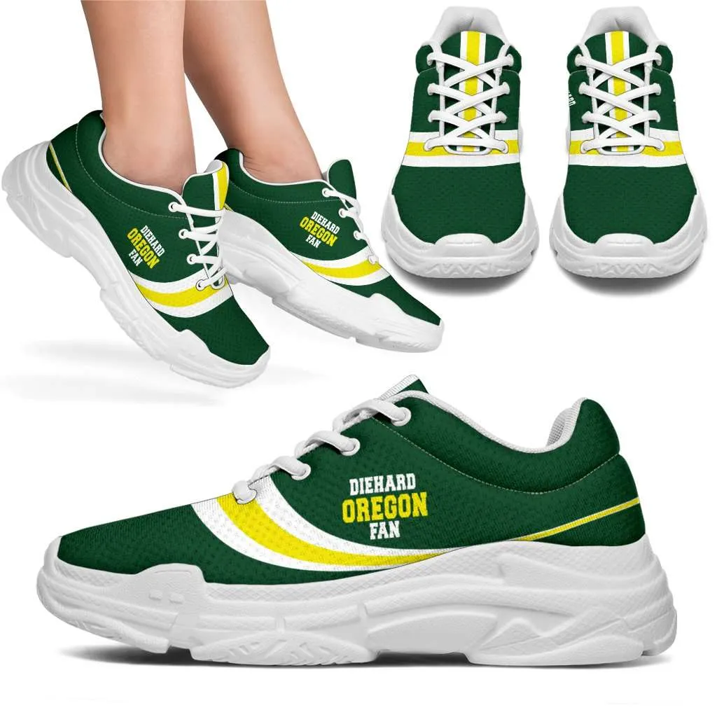 Diehard Oregon Fan Chunky Sneakers Walking Shoes