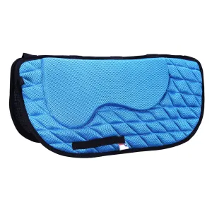 F-Ta127 Hilason Western Memory Foam Saddle Pad With Anti-Slip - Blue