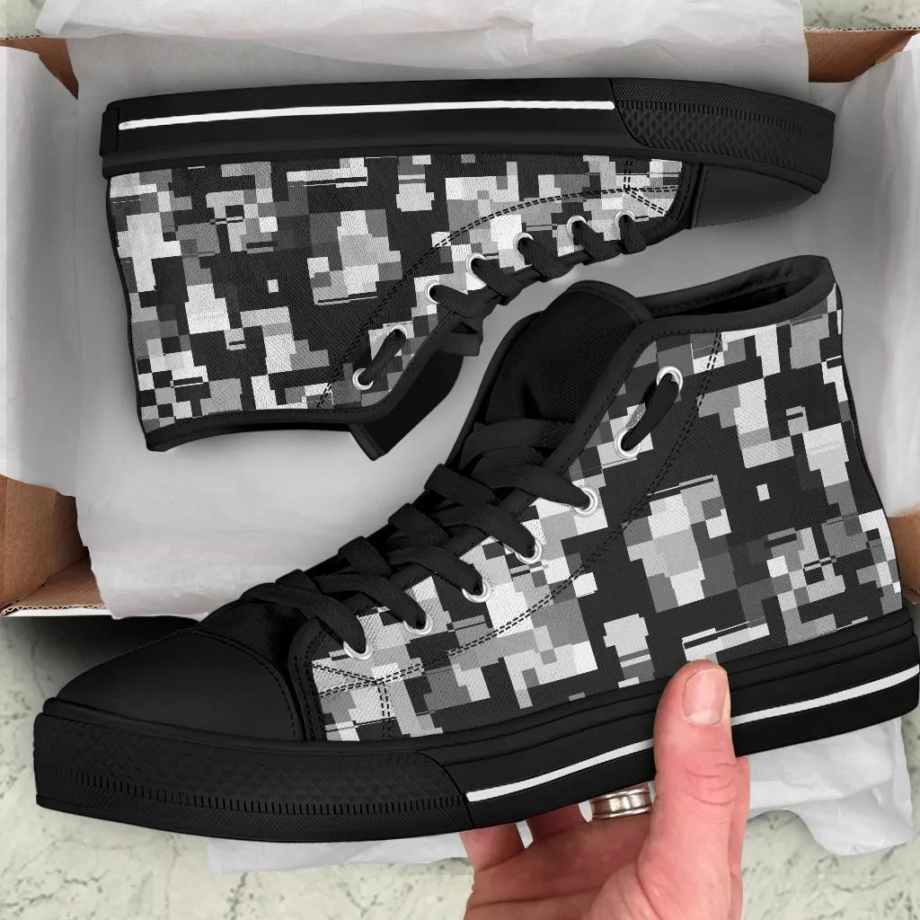 High Top Sneakers - Abstract | Custom High Top Shoes, Patterned High Top Sneakers, High Top Sneakers for Women, Unisex Shoes
