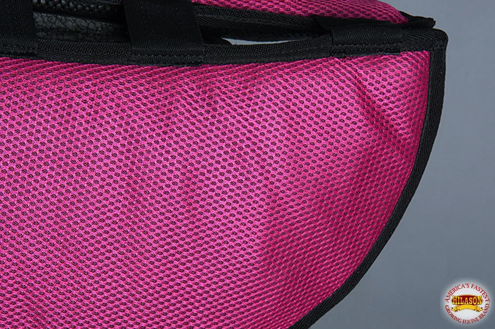 Horse English Saddle Pad Hilason Gel With Anti Slip Pink