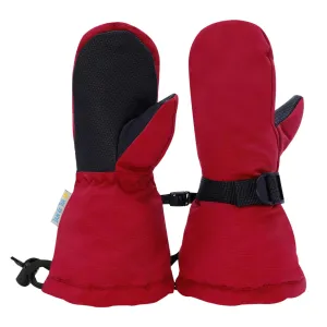 Jan & Jul Kids Toasty-Dry Waterproof Snow Mitten - Red