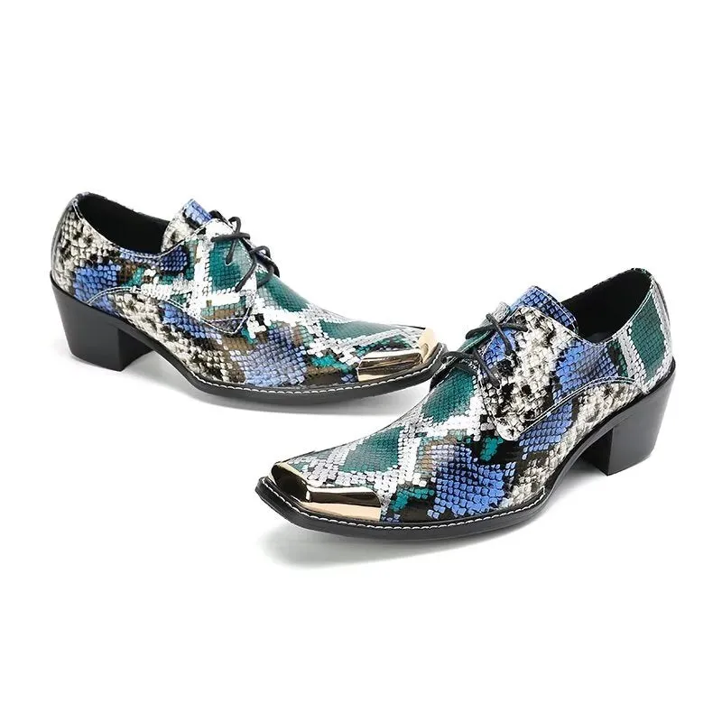 Luxalon Snakeskin Oxfords
