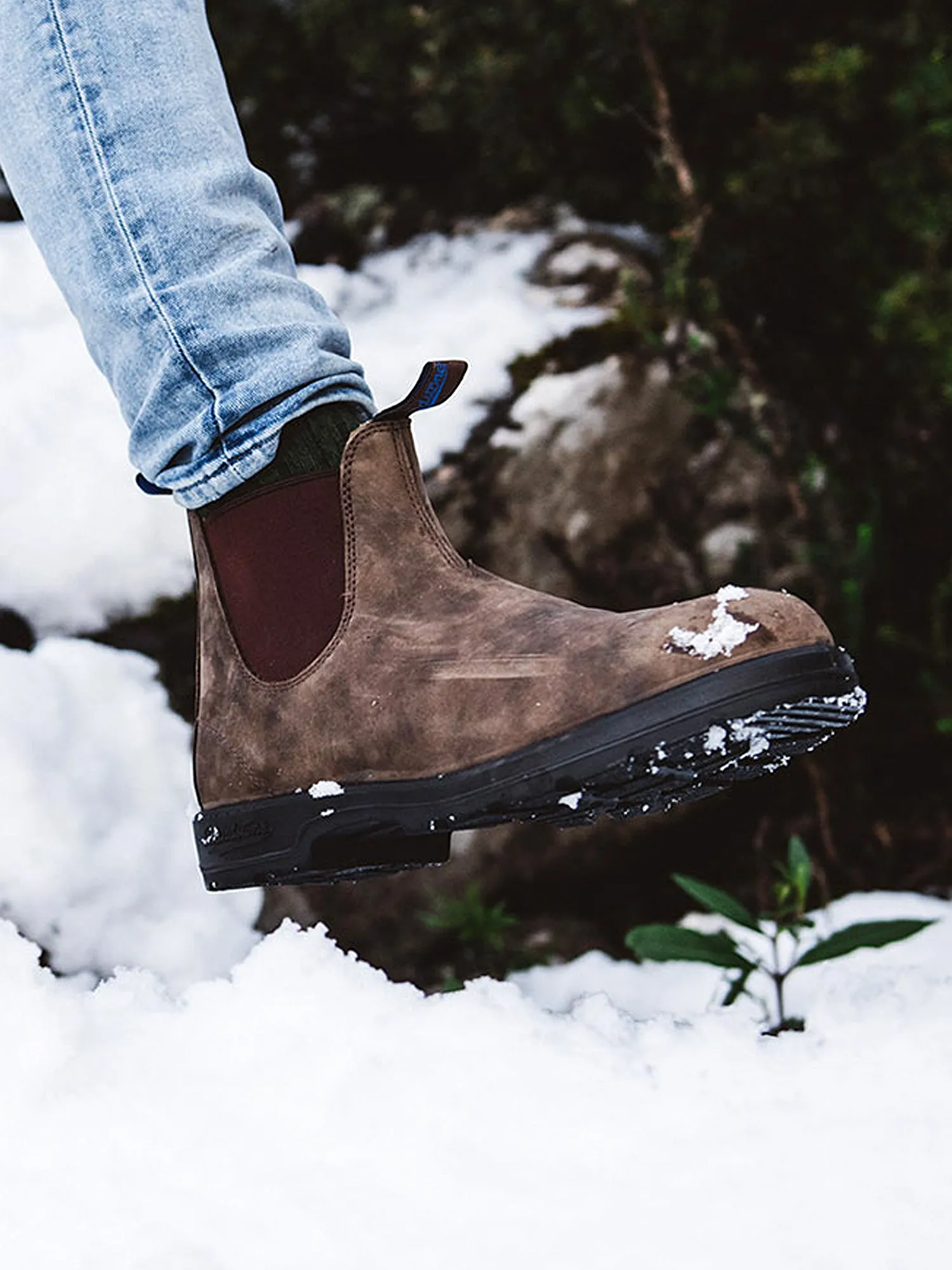 MENS BLUNDSTONE WINTER THERMAL CLASSIC RUSTIC BROWN BOOT