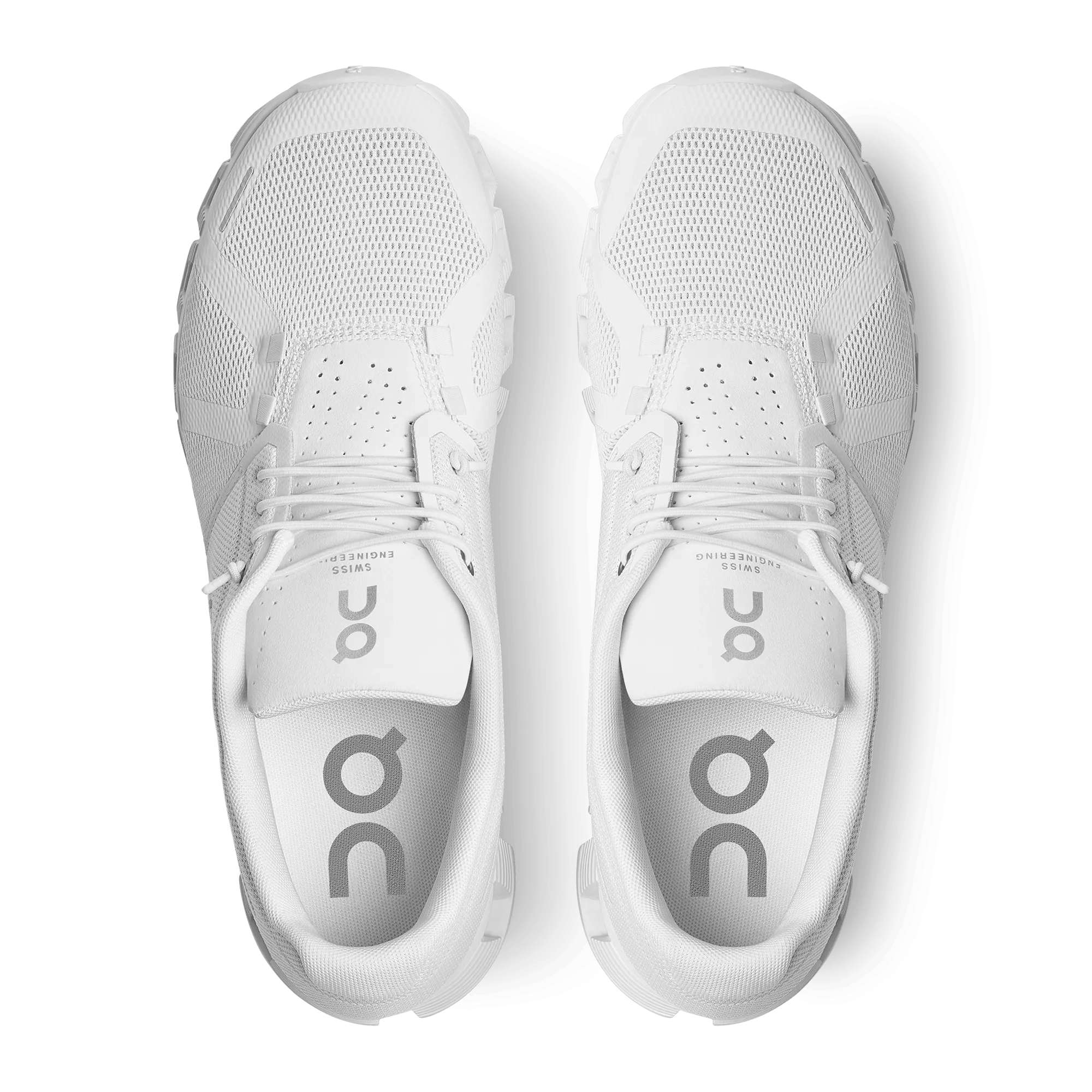 On Cloud Men's Cloud 5 Running Shoes- All White