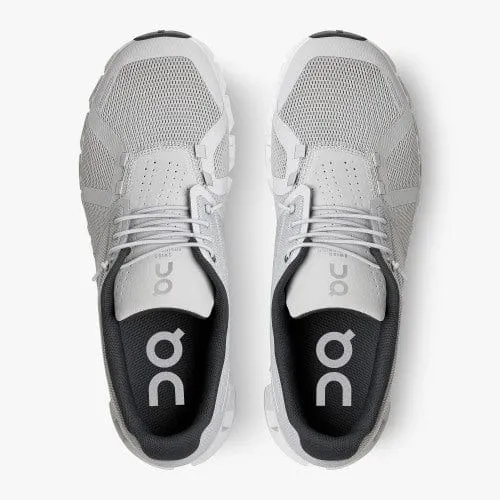 On Cloud Men's Cloud 5 Running Shoes- Glacier/White