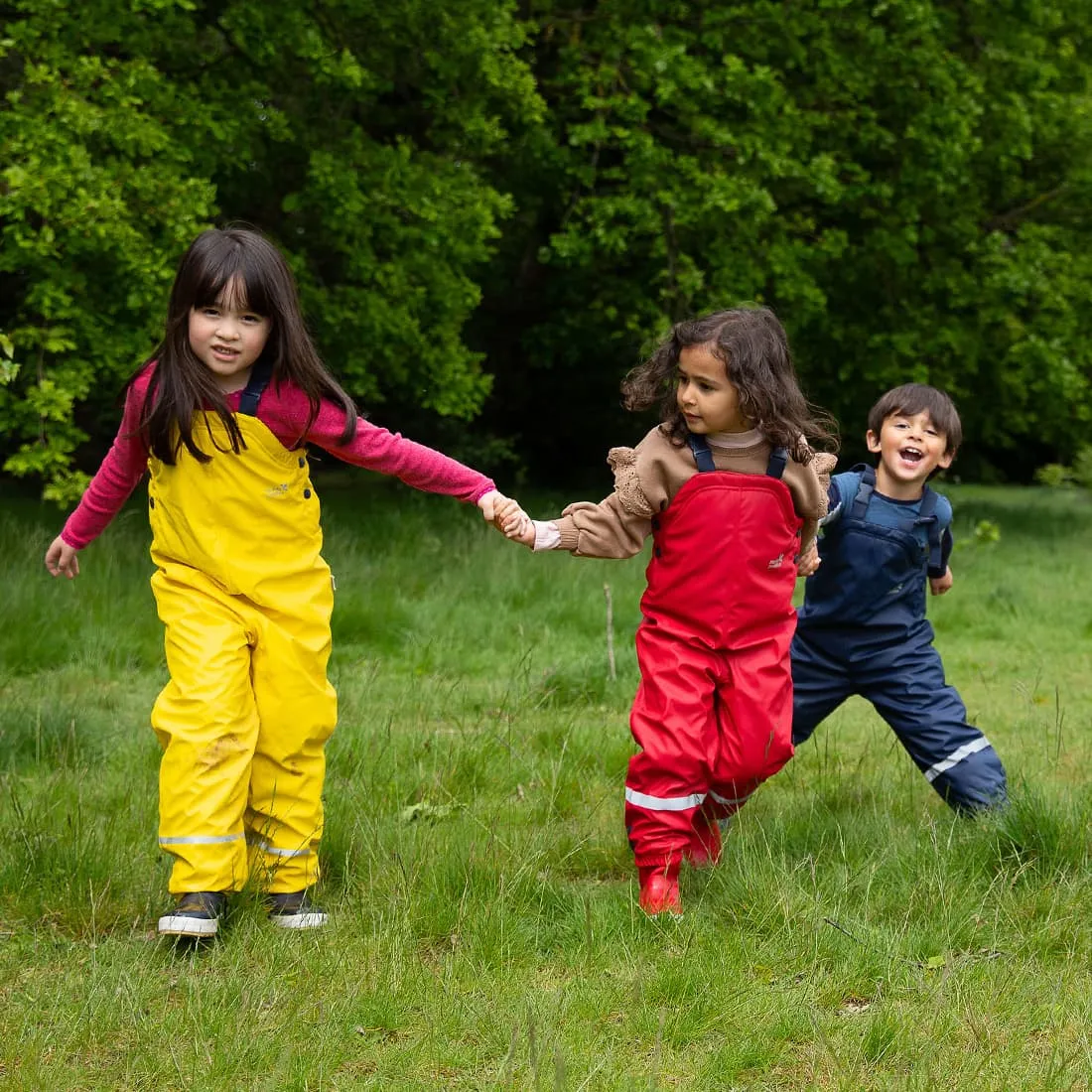Puddleflex Waterproof Fleece Lined Dungarees Red