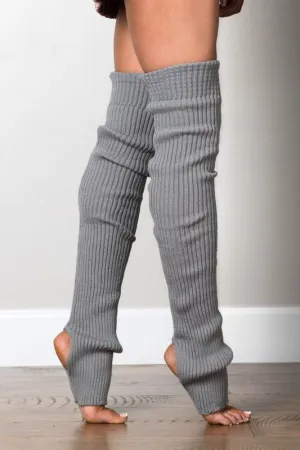 Ribbed Stirrup Leg Warmers