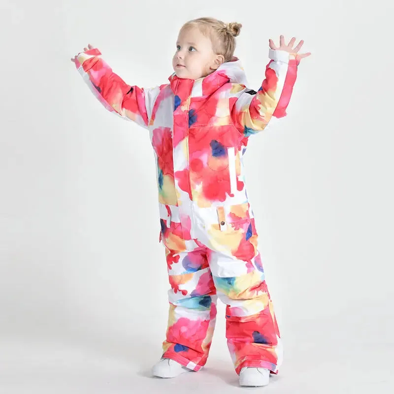 Riuiyele Toddler One Piece Snowsuits Waterproof