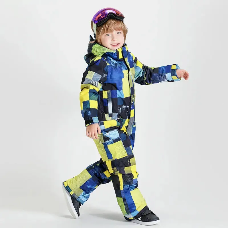 Riuiyele Toddler One Piece Snowsuits Waterproof