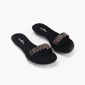 Sequin Embellished Flats