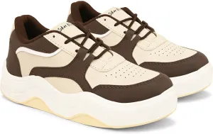 SHOE BLATE Sneakers For Women (Brown , 5)