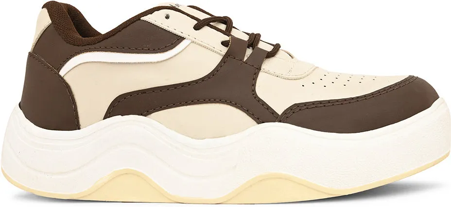 SHOE BLATE Sneakers For Women (Brown , 5)