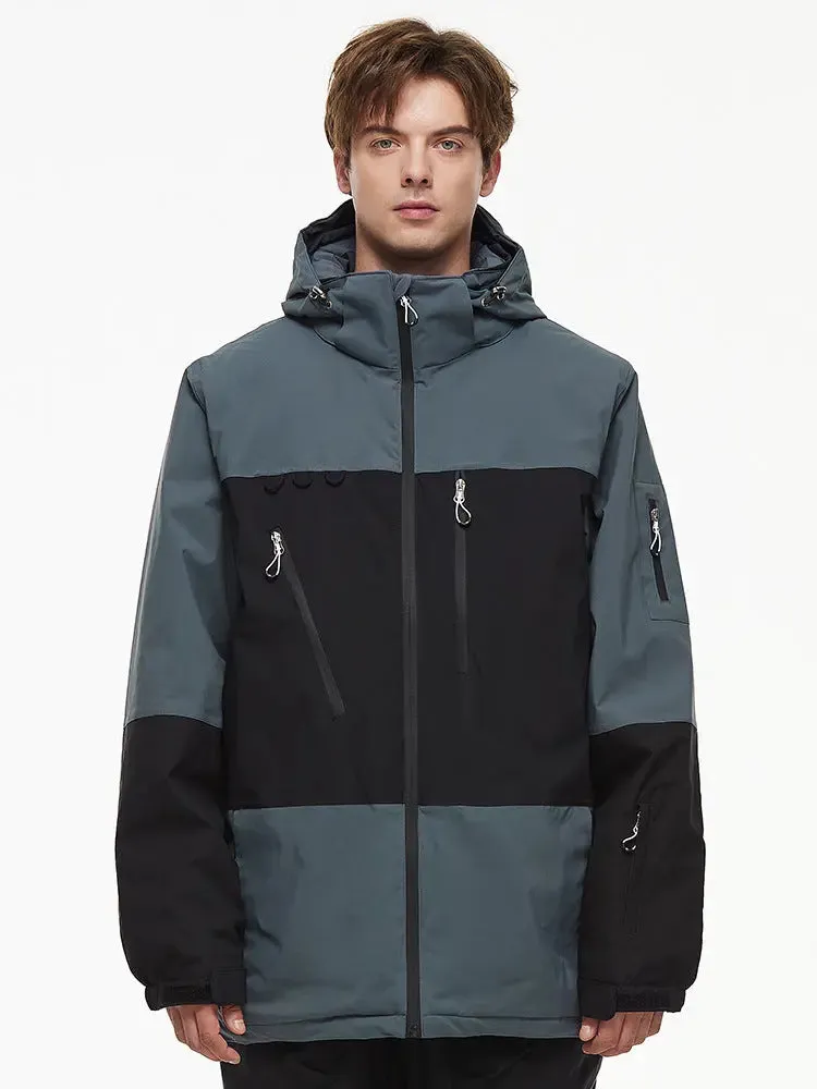 Women Men Ski Jacket Outdoor Hooded Snow Coat