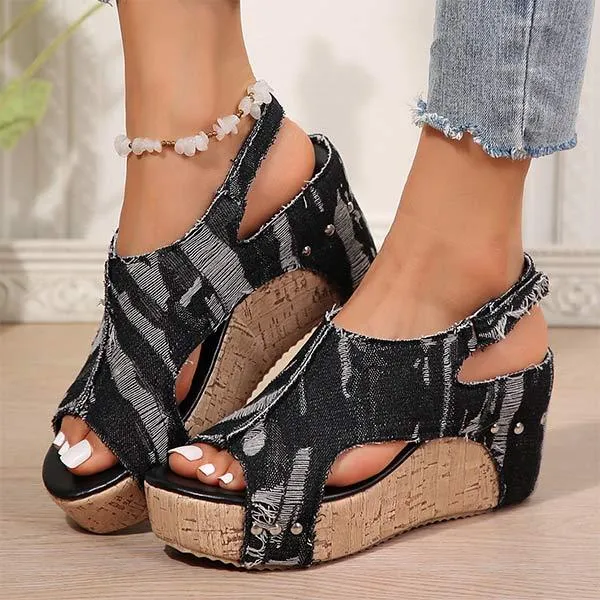 Women's Platform Wedge Sandals 75353086C