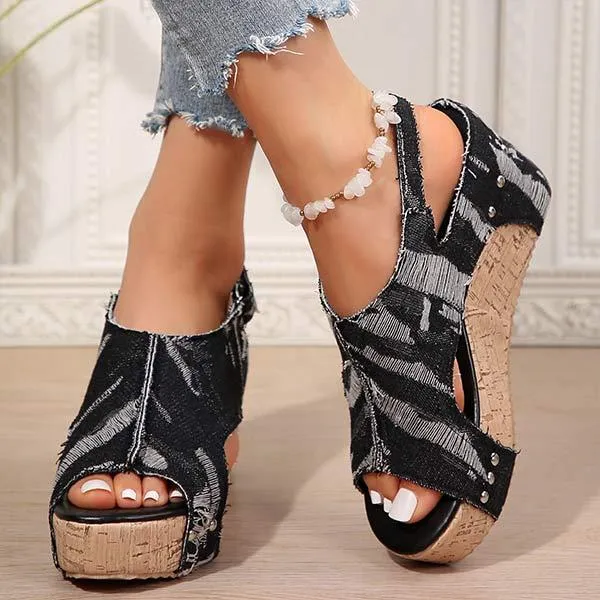 Women's Platform Wedge Sandals 75353086C