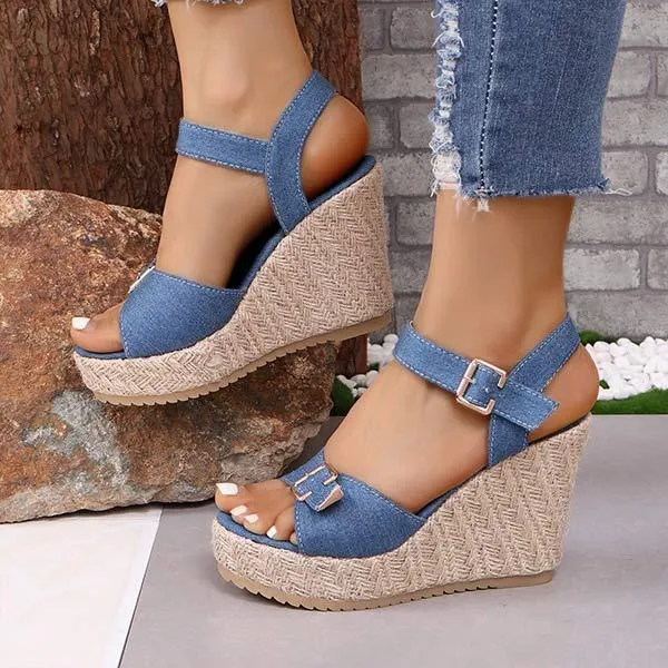 Womens' Slope Heel Sandals 06381445C