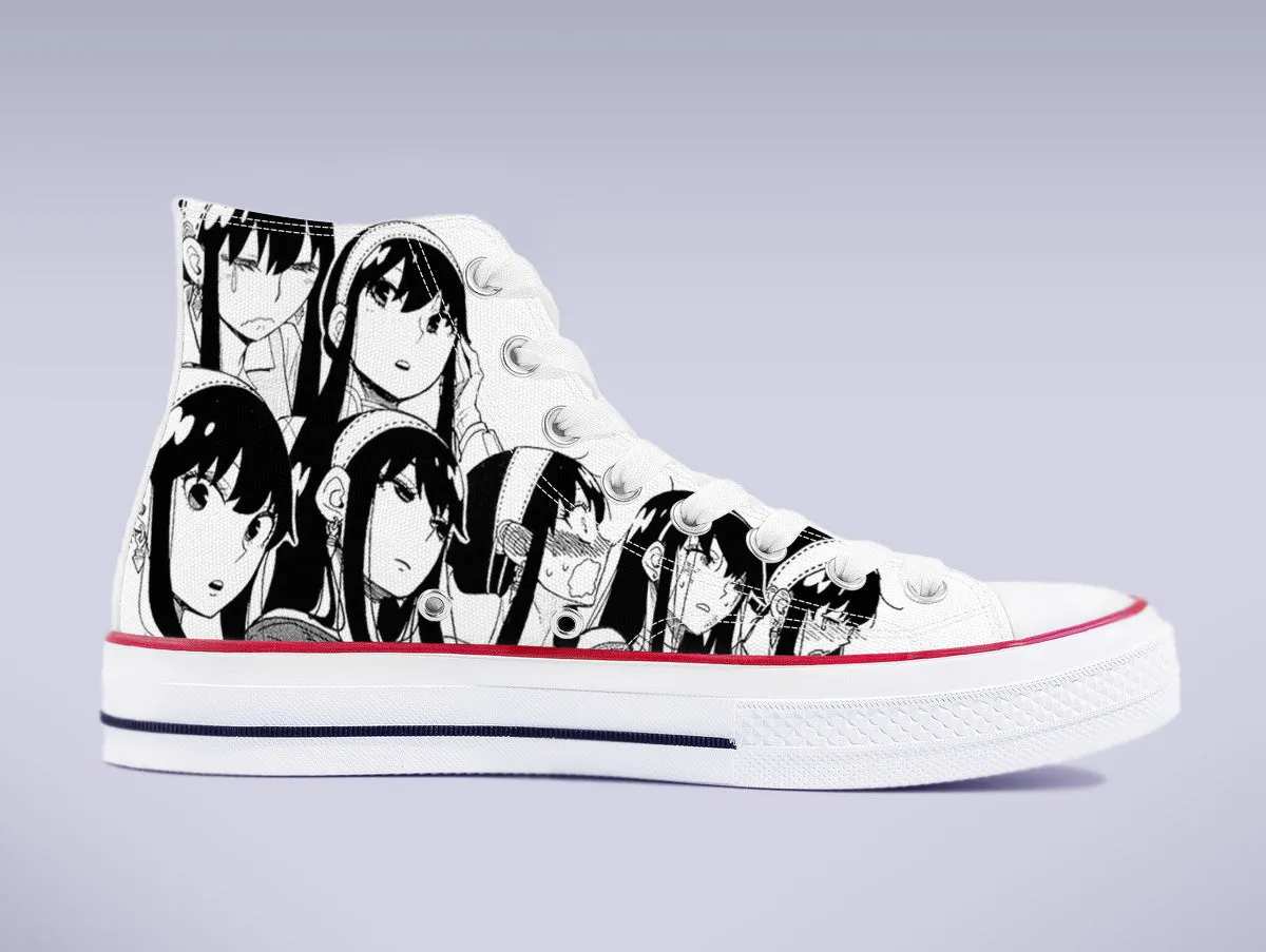 Yor Forger High Top Canvas Sneakers - Spy X Family