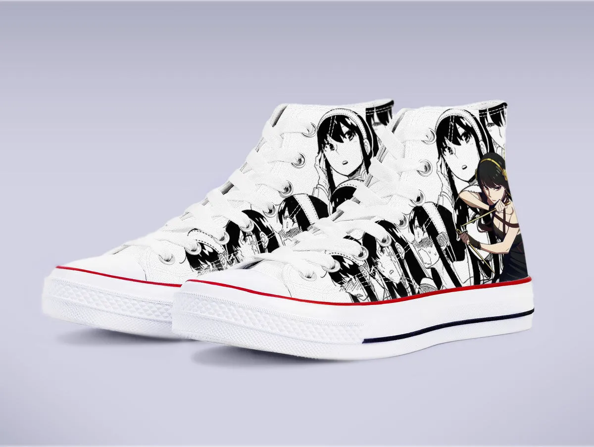 Yor Forger High Top Canvas Sneakers - Spy X Family