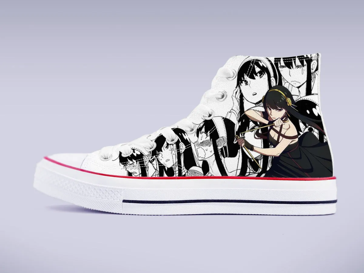 Yor Forger High Top Canvas Sneakers - Spy X Family